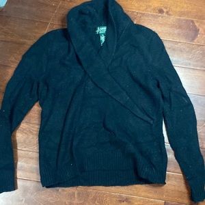 Petite large Ralph Lauren crossed sweater